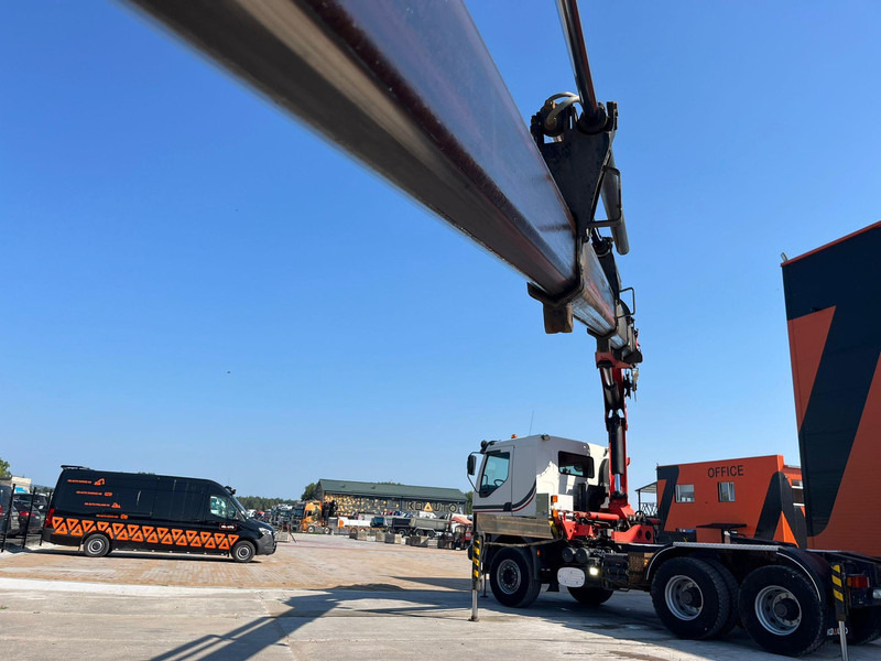 Dropside/ Flatbed truck, Crane truck Renault 420 DCI 6x4 FULL STEEL / PK32080: picture 15