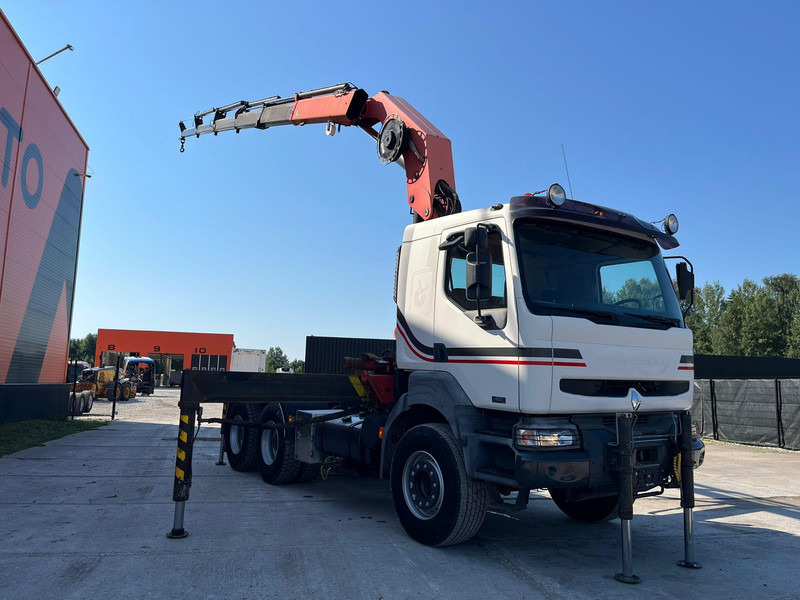 Dropside/ Flatbed truck, Crane truck Renault 420 DCI 6x4 FULL STEEL / PK32080: picture 10
