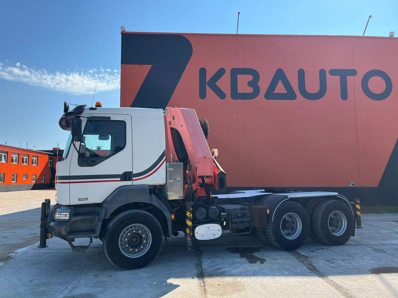 Dropside/ Flatbed truck, Crane truck Renault 420 DCI 6x4 FULL STEEL / PK32080: picture 9