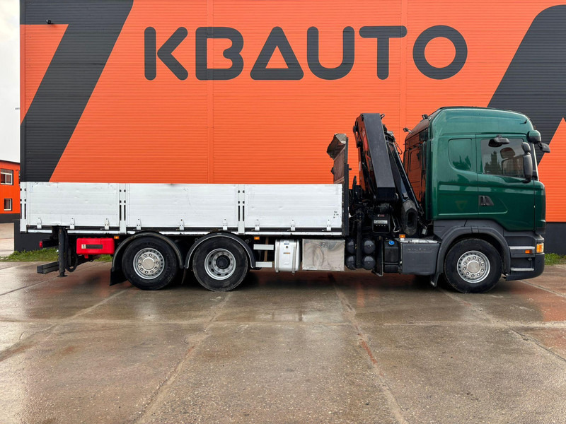 Dropside/ Flatbed truck, Crane truck Scania R 410 6x2 HIAB 322EP-5 HIPRO / PLATFORM L=6131 mm: picture 5