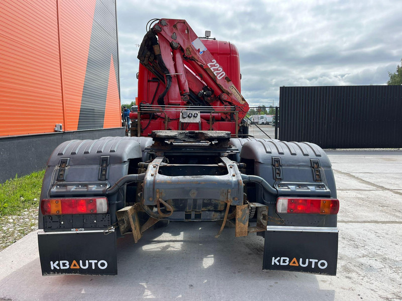 Dropside/ Flatbed truck, Crane truck Scania R 560 6x2 HMF2220 K4 / RETARDER: picture 6