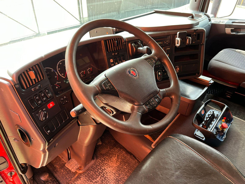 Dropside/ Flatbed truck, Crane truck Scania R 560 6x2 HMF2220 K4 / RETARDER: picture 13