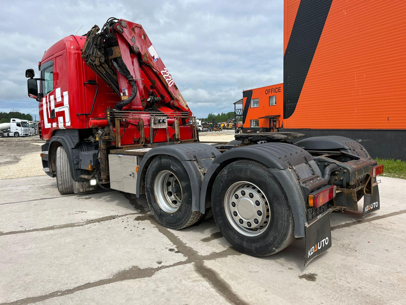 Dropside/ Flatbed truck, Crane truck Scania R 560 6x2 HMF2220 K4 / RETARDER: picture 7