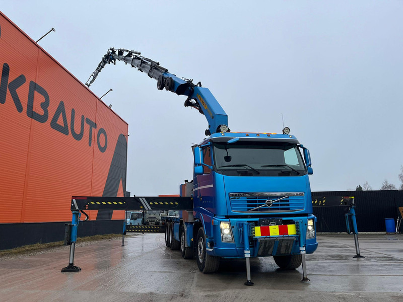 Dropside/ Flatbed truck, Crane truck Volvo FH 16 660 8x4 PK60002 + JIB / PLATFORM L=6232 mm: picture 10