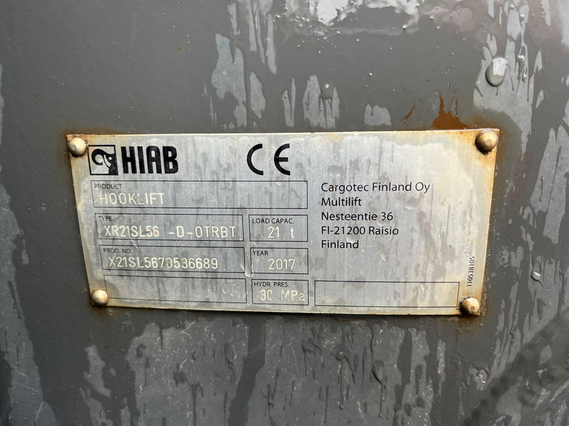 Hook lift truck Volvo FH 540 6x4 HIAB 21 ton / L=5600 mm / RETARDER / TANDEM AXLE LIFT: picture 14