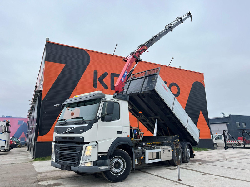 Volvo FM 410 6x2*4 HMF 1120-K4 / TIPPER BOX L=5573 mm - Tipper, Crane truck: picture 1 Volvo FM 410 6x2*4 HMF 1120-K4 / TIPPER BOX L=5573 mm - Tipper, Crane truck: picture 1