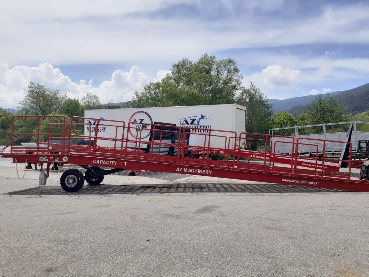 New Loading ramp AZ RAMP-EASY XL-20-RL . Mobil Loading Ramp  WIDE With Level Off, 20 t Capacity: picture 10