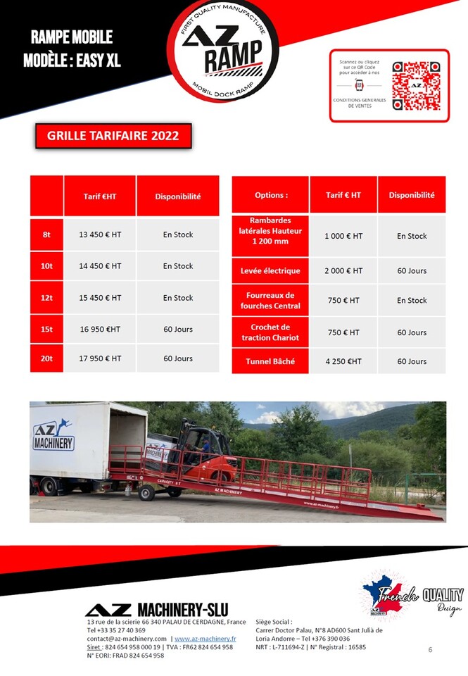 AZ RAMP EASY-XL 8 mobile loading ramp - Loading ramp: picture 4 AZ RAMP EASY-XL 8 mobile loading ramp - Loading ramp: picture 4