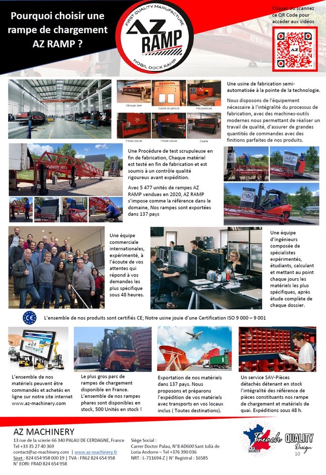 AZ RAMP EASY-XL 8 mobile loading ramp - Loading ramp: picture 5 AZ RAMP EASY-XL 8 mobile loading ramp - Loading ramp: picture 5