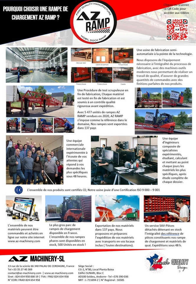 New Loading ramp Large Mobile dock ramp, uncouplable AZ RAMP - KING VERSION, BIG FOOT  L20 T-INOX: picture 20