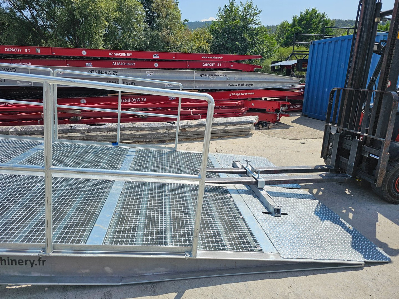 New Loading ramp Large Mobile dock ramp, uncouplable AZ RAMP - KING VERSION, BIG FOOT  L20 T-INOX: picture 10
