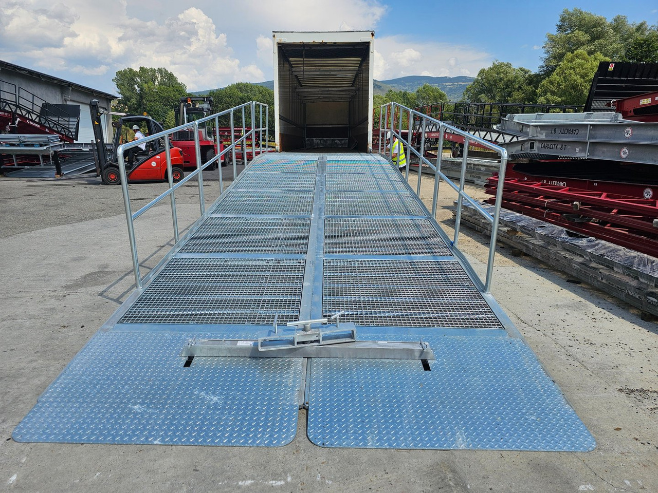 New Loading ramp Large Mobile dock ramp, uncouplable AZ RAMP - KING VERSION, BIG FOOT  L20 T-INOX: picture 8