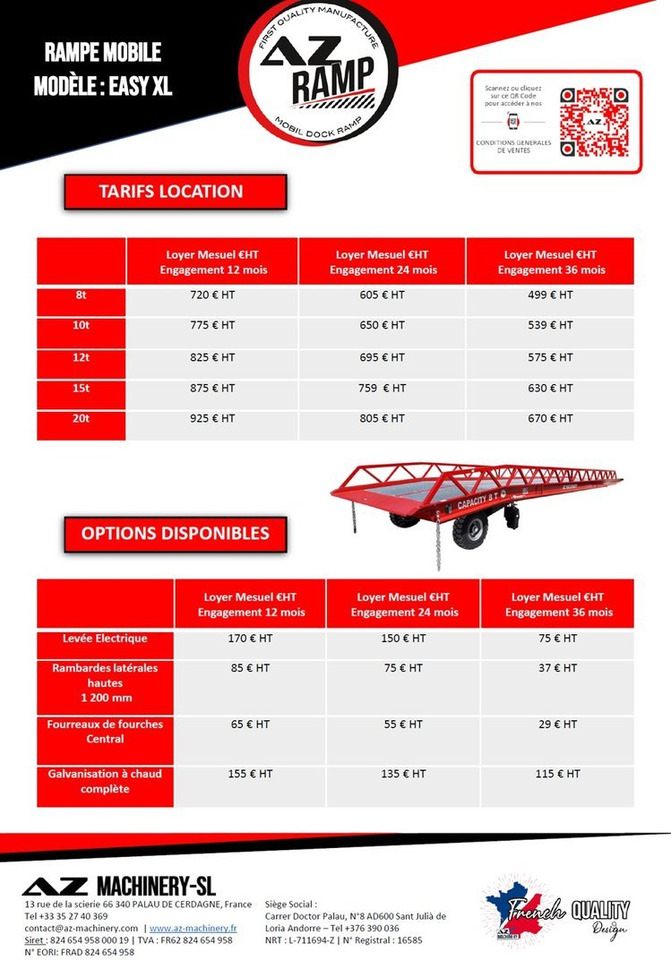**RENTAL 12-24-36 Month** AZ RAMP-EASY XL-8 . Mobil Loading Ramp - Loading ramp: picture 2 **RENTAL 12-24-36 Month** AZ RAMP-EASY XL-8 . Mobil Loading Ramp - Loading ramp: picture 2