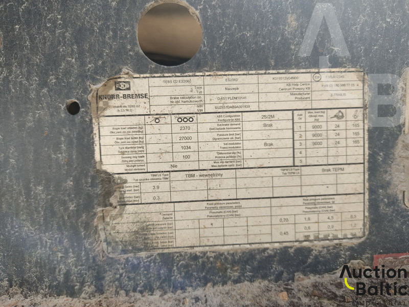 Timber semi-trailer Trailis D 651: picture 18