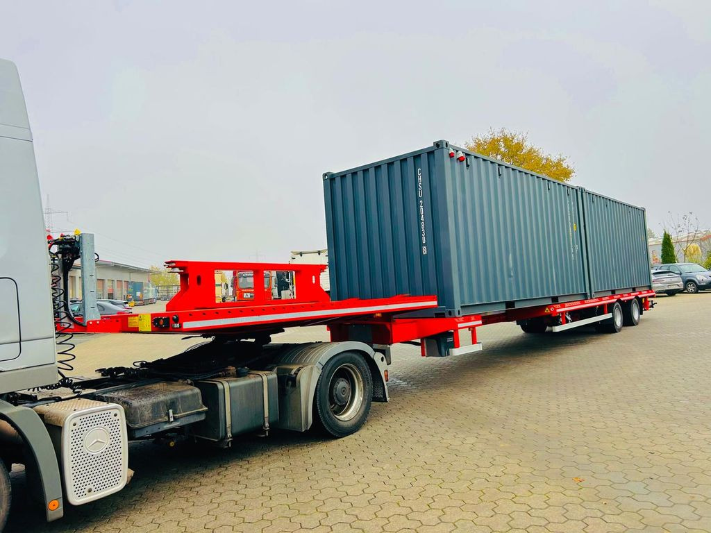 2-Achs Stufensattel Tele Zwangslenkung Kran - Low loader semi-trailer: picture 3 2-Achs Stufensattel Tele Zwangslenkung Kran - Low loader semi-trailer: picture 3