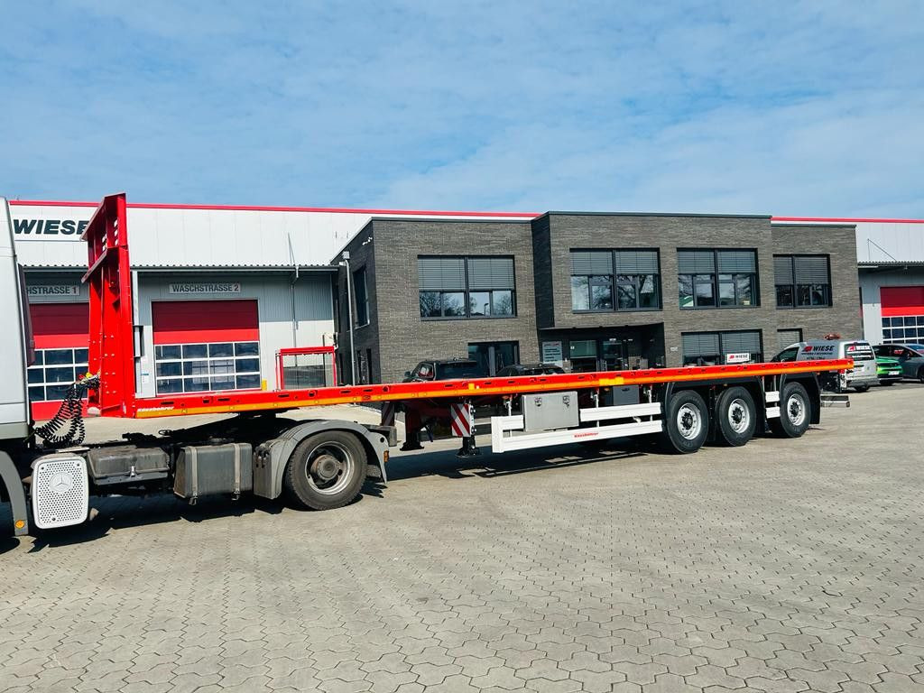 Kässbohrer Maxima SPAX Tele HD Plattform Auflieger Kässbohrer Maxima SPAX Tele HD Plattform Auflieger - Dropside/ Flatbed semi-trailer: picture 1 Kässbohrer Maxima SPAX Tele HD Plattform Auflieger Kässbohrer Maxima SPAX Tele HD Plattform Auflieger - Dropside/ Flatbed semi-trailer: picture 1