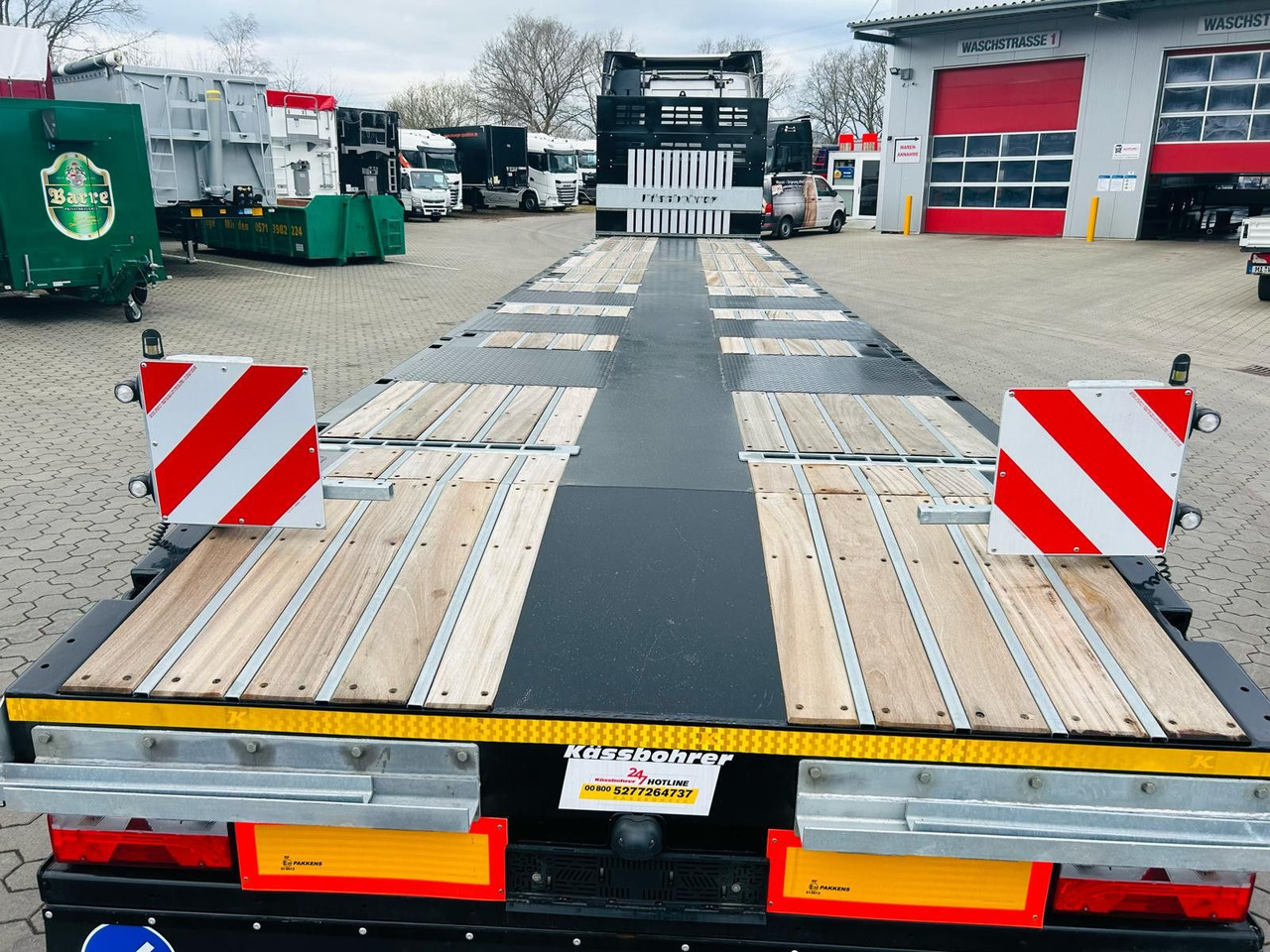 Dropside/ Flatbed semi-trailer Kässbohrer SPS Mega Schwerlast Plattform Lenkachse: picture 7