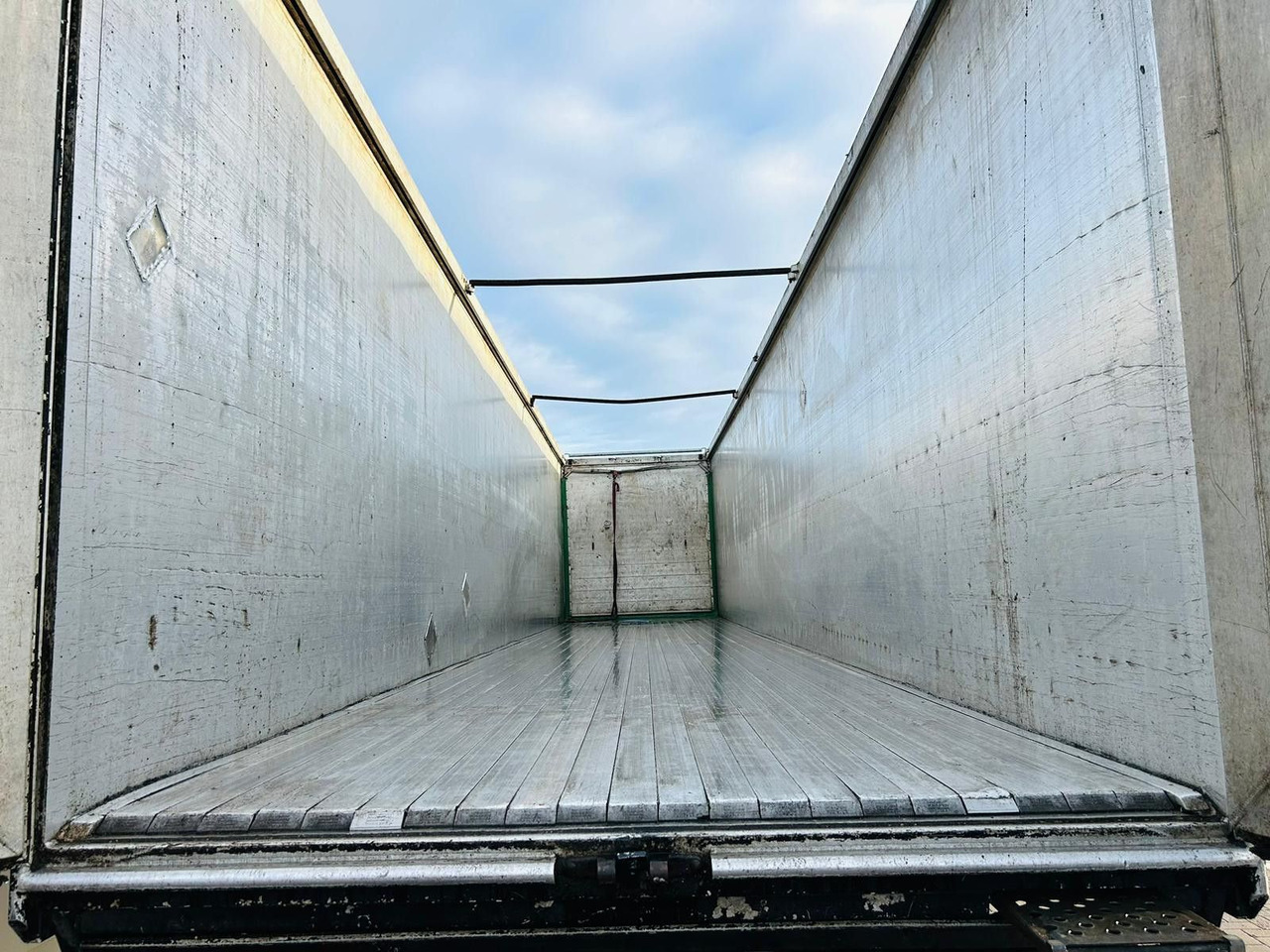 Walking floor semi-trailer Knapen K100 Schubboden 92m³ Alu Felgen TÜV Plane Neu: picture 7