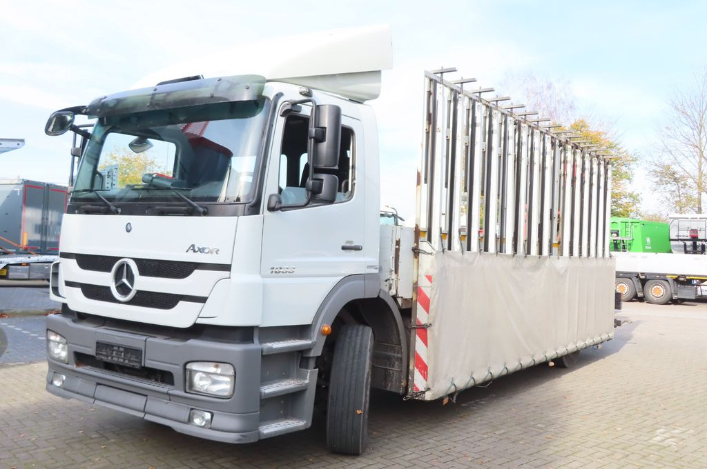 Mercedes-Benz Axor 1833 L - Glastransporter Kran Palfinger - Dropside/ Flatbed truck, Crane truck: picture 2 Mercedes-Benz Axor 1833 L - Glastransporter Kran Palfinger - Dropside/ Flatbed truck, Crane truck: picture 2