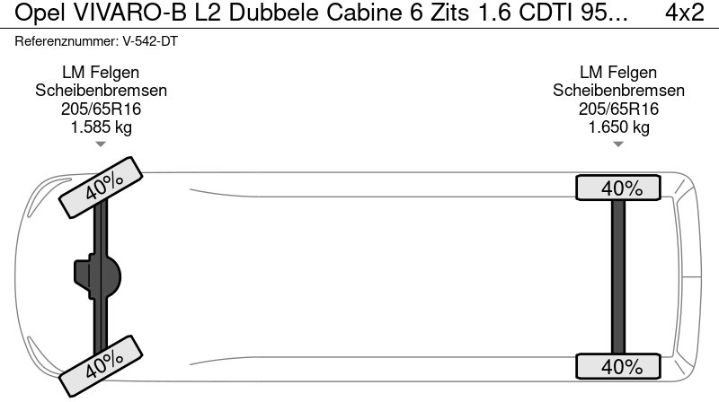 Small van, Combi van Opel VIVARO-B L2 Dubbele Cabine 6 Zits 1.6 CDTI 95 PK Euro 6: picture 20 Small van, Combi van Opel VIVARO-B L2 Dubbele Cabine 6 Zits 1.6 CDTI 95 PK Euro 6: picture 20