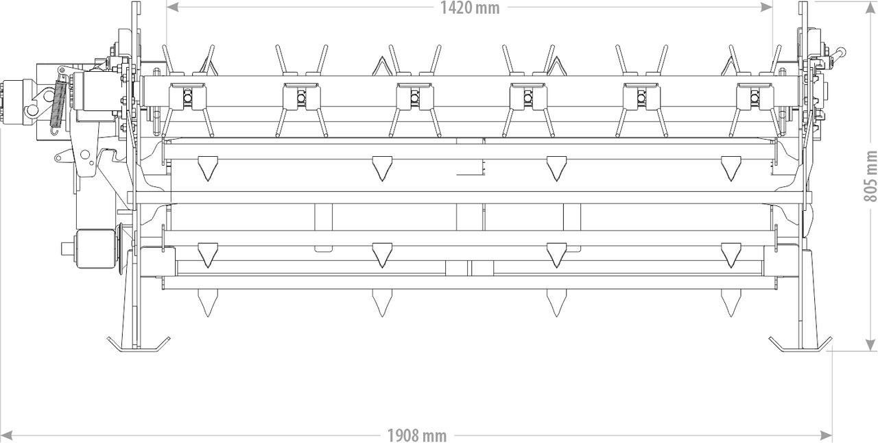 Kołaszewski ROZWIJARKA BALOTÓW Z WIRNIKIEM DO ŚCIELENIA - Agricultural machinery: picture 2 Kołaszewski ROZWIJARKA BALOTÓW Z WIRNIKIEM DO ŚCIELENIA - Agricultural machinery: picture 2