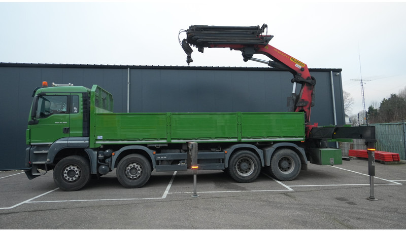 MAN TGS 41.460 8X4 OPEN BOX WITH PALFINGER PK 40002 EH CRANE 384.000KM - Crane truck: picture 1 MAN TGS 41.460 8X4 OPEN BOX WITH PALFINGER PK 40002 EH CRANE 384.000KM - Crane truck: picture 1