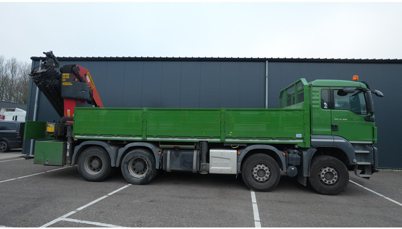 MAN TGS 41.460 8X4 OPEN BOX WITH PALFINGER PK 40002 EH CRANE 384.000KM - Crane truck: picture 4 MAN TGS 41.460 8X4 OPEN BOX WITH PALFINGER PK 40002 EH CRANE 384.000KM - Crane truck: picture 4
