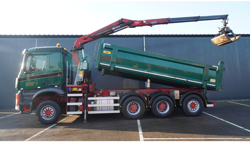 Mercedes-Benz AROCS 3542 8X4 2 SIDE TIPPER WITH HMF Z 1943 CRANE 407.000KM - Crane truck: picture 1 Mercedes-Benz AROCS 3542 8X4 2 SIDE TIPPER WITH HMF Z 1943 CRANE 407.000KM - Crane truck: picture 1