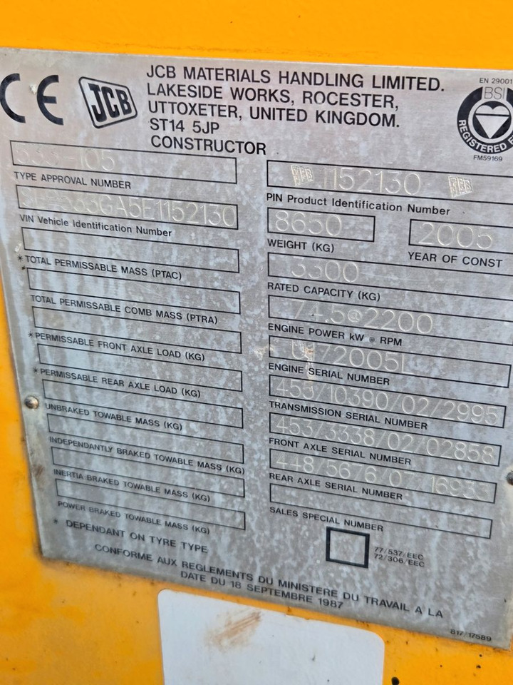 JCB 535-105 - Telescopic handler: picture 2 JCB 535-105 - Telescopic handler: picture 2