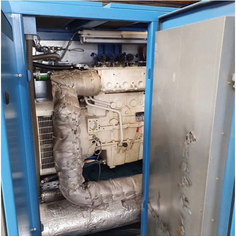 ZIEGLER Generator, WKK, M.A.N. motor (E0834) 50 KW electric/ 80KW thermic 1500 RPM 4 cylinders Sound muted - Air compressor: picture 1 ZIEGLER Generator, WKK, M.A.N. motor (E0834) 50 KW electric/ 80KW thermic 1500 RPM 4 cylinders Sound muted - Air compressor: picture 1