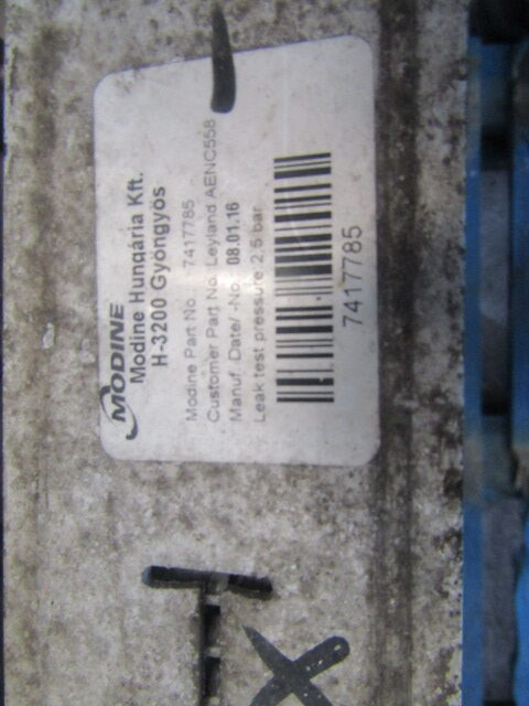 DAF LF 220 EURO 6 INTERCOOLER P/NO AENC558 - Engine and parts for Truck: picture 2 DAF LF 220 EURO 6 INTERCOOLER P/NO AENC558 - Engine and parts for Truck: picture 2