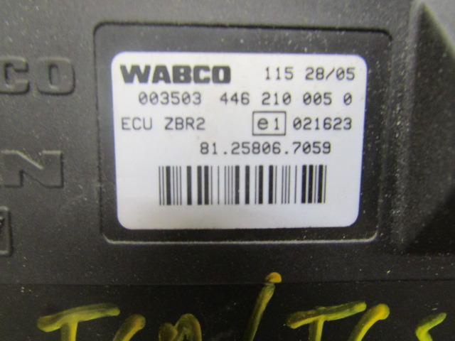 MAN TGA / TGS / TGX WABCO ZBR2 ECU 81.25806.7059 - ECU for Truck: picture 2 MAN TGA / TGS / TGX WABCO ZBR2 ECU 81.25806.7059 - ECU for Truck: picture 2