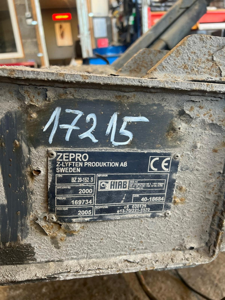 Universal part for Truck Scania Tagaluuktõstuk, ZEPRO BZ20-152S BZ20152S: picture 10