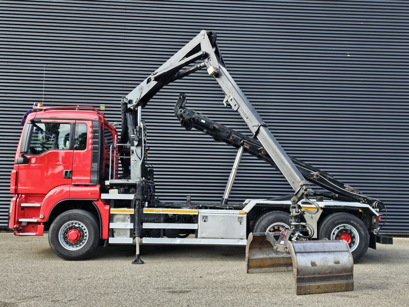 MAN TGS 26.400 / 6x4H-2 / HMF Z KRAAN + CONTAINERSYSTEM - Cable system truck, Crane truck: picture 3 MAN TGS 26.400 / 6x4H-2 / HMF Z KRAAN + CONTAINERSYSTEM - Cable system truck, Crane truck: picture 3