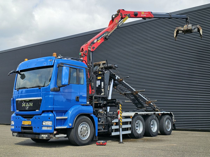 MAN TGS 35.400 / 8x4-4 / CONTAINER SYSTEM / PALFINGER Z CRANE - Cable system truck, Crane truck: picture 1 MAN TGS 35.400 / 8x4-4 / CONTAINER SYSTEM / PALFINGER Z CRANE - Cable system truck, Crane truck: picture 1