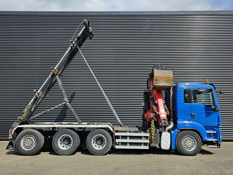 Cable system truck, Crane truck MAN TGS 35.400 / 8x4-4 / CONTAINER SYSTEM / PALFINGER Z CRANE: picture 6 Cable system truck, Crane truck MAN TGS 35.400 / 8x4-4 / CONTAINER SYSTEM / PALFINGER Z CRANE: picture 6