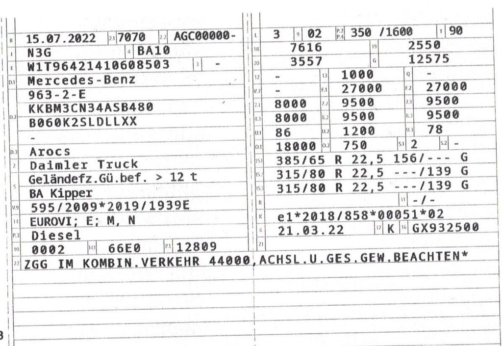 Mercedes-Benz 2648 6x4 3S. Kipper Meiller Bordmatik Top Zust. - Tipper: picture 3 Mercedes-Benz 2648 6x4 3S. Kipper Meiller Bordmatik Top Zust. - Tipper: picture 3