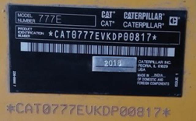 CAT 777E - Rigid dumper/ Rock truck: picture 5 CAT 777E - Rigid dumper/ Rock truck: picture 5