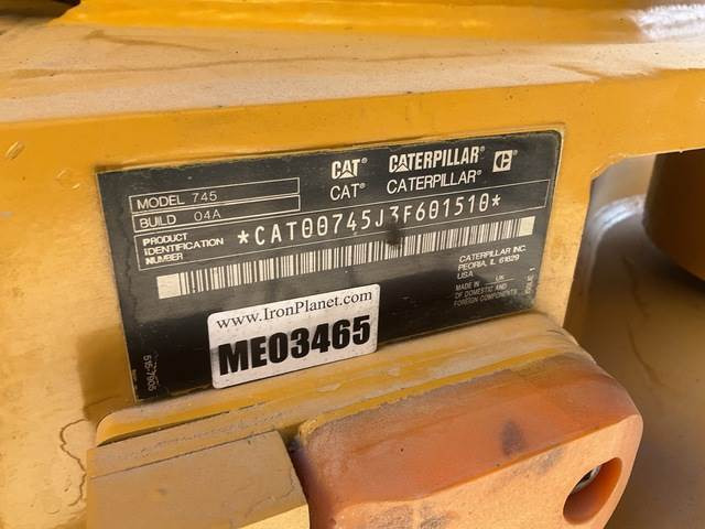 CAT 745 - Articulated dumper: picture 5 CAT 745 - Articulated dumper: picture 5