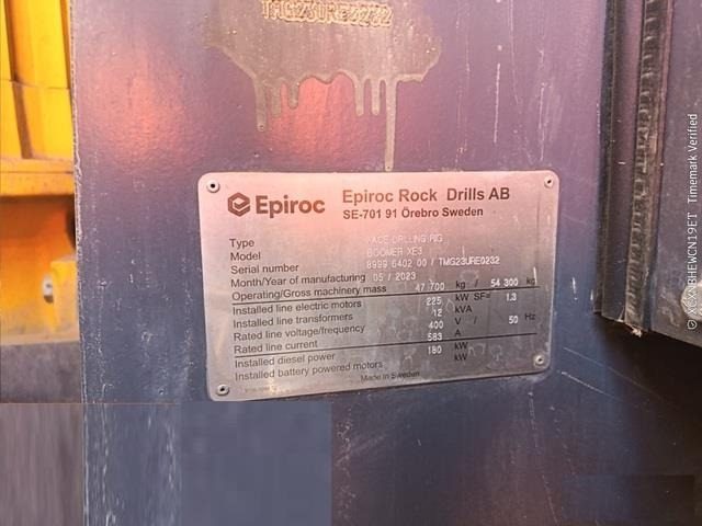 Epiroc Boomer XE3C - Mining machinery: picture 5 Epiroc Boomer XE3C - Mining machinery: picture 5