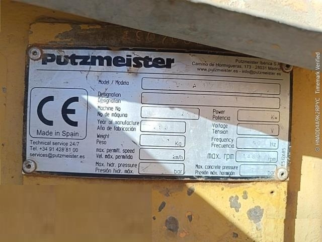 Putzmeister SPM500PC - Concrete pump truck: picture 5 Putzmeister SPM500PC - Concrete pump truck: picture 5