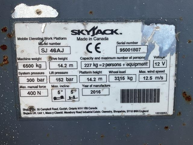 SkyJack SJ46AJ - Articulated boom: picture 5 SkyJack SJ46AJ - Articulated boom: picture 5