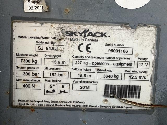 SkyJack SJ51AJ - Articulated boom: picture 5 SkyJack SJ51AJ - Articulated boom: picture 5