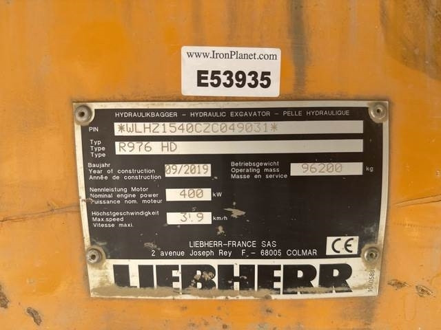 Liebherr R976 HD - Crawler excavator: picture 5 Liebherr R976 HD - Crawler excavator: picture 5