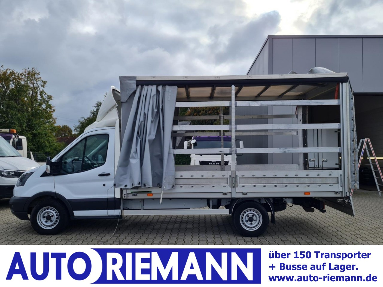 Ford Transit 35 Pritsche Schiebe Plane TDCi KLIMA AHK - Curtain side van: picture 1 Ford Transit 35 Pritsche Schiebe Plane TDCi KLIMA AHK - Curtain side van: picture 1