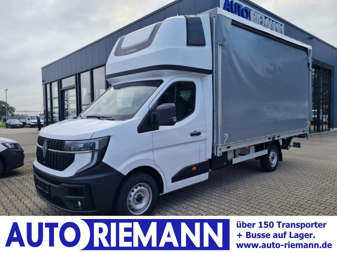 Renault 2x Master Pritsche Schiebe Plane Schlafkab LBW Luftfederung - Curtain side van: picture 1 Renault 2x Master Pritsche Schiebe Plane Schlafkab LBW Luftfederung - Curtain side van: picture 1