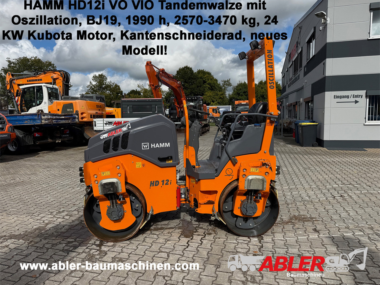 HAMM HD12i VO VIO Tandemwalze mit Oszillation - Road roller: picture 1 HAMM HD12i VO VIO Tandemwalze mit Oszillation - Road roller: picture 1