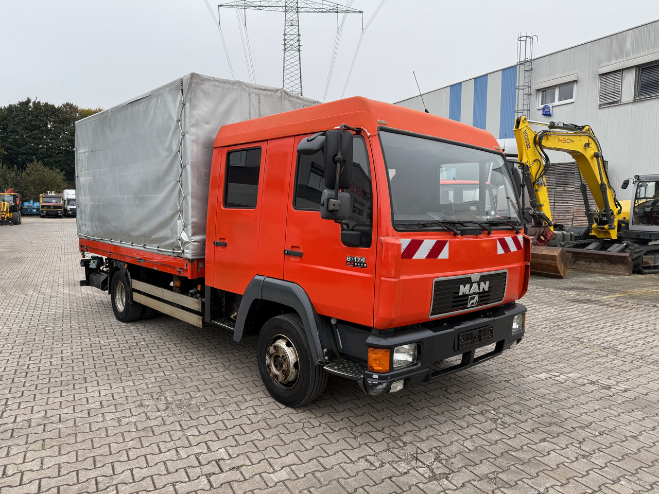 MAN 8.174 Pritsche+Plane+Ladebordwand DOKA L2000 - Curtainsider truck: picture 3 MAN 8.174 Pritsche+Plane+Ladebordwand DOKA L2000 - Curtainsider truck: picture 3