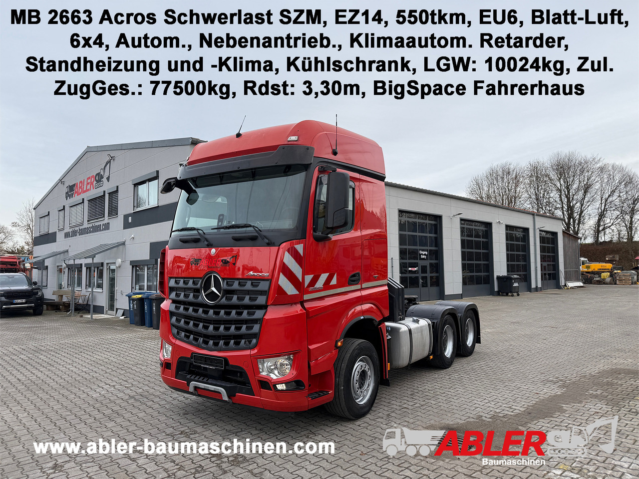 Mercedes-Benz 2663 Arocs Schwerlast SZM VOLL - Tractor unit: picture 1 Mercedes-Benz 2663 Arocs Schwerlast SZM VOLL - Tractor unit: picture 1