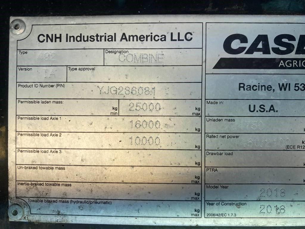 Combine harvester Case IH 9240: picture 12